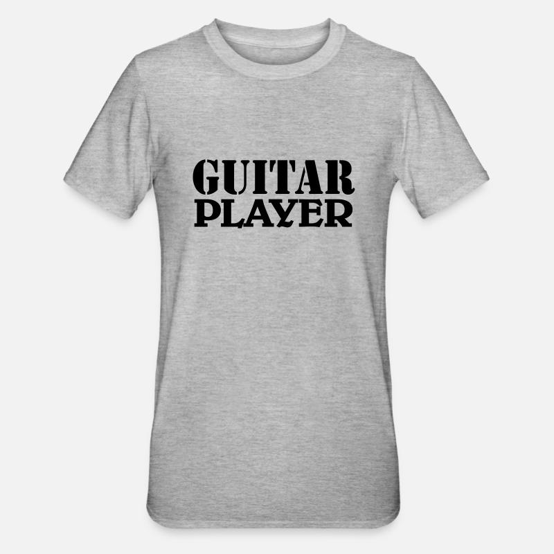 Guitar Player - T-shirt polycoton Unisexe - gris chiné