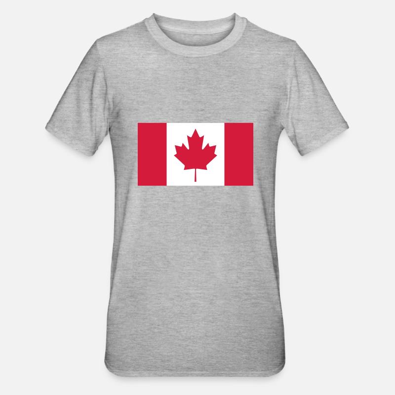 Kanada - Unisex Polycotton T-Shirt - Grau meliert