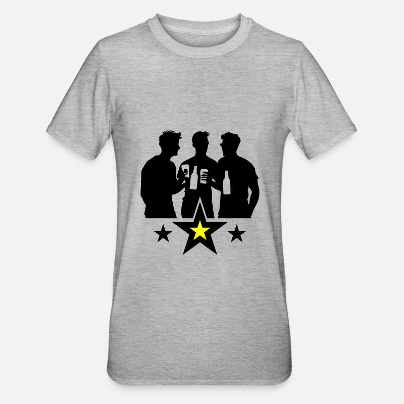 Équipe Bière Équipe - T-shirt polycoton Unisexe - gris chiné
