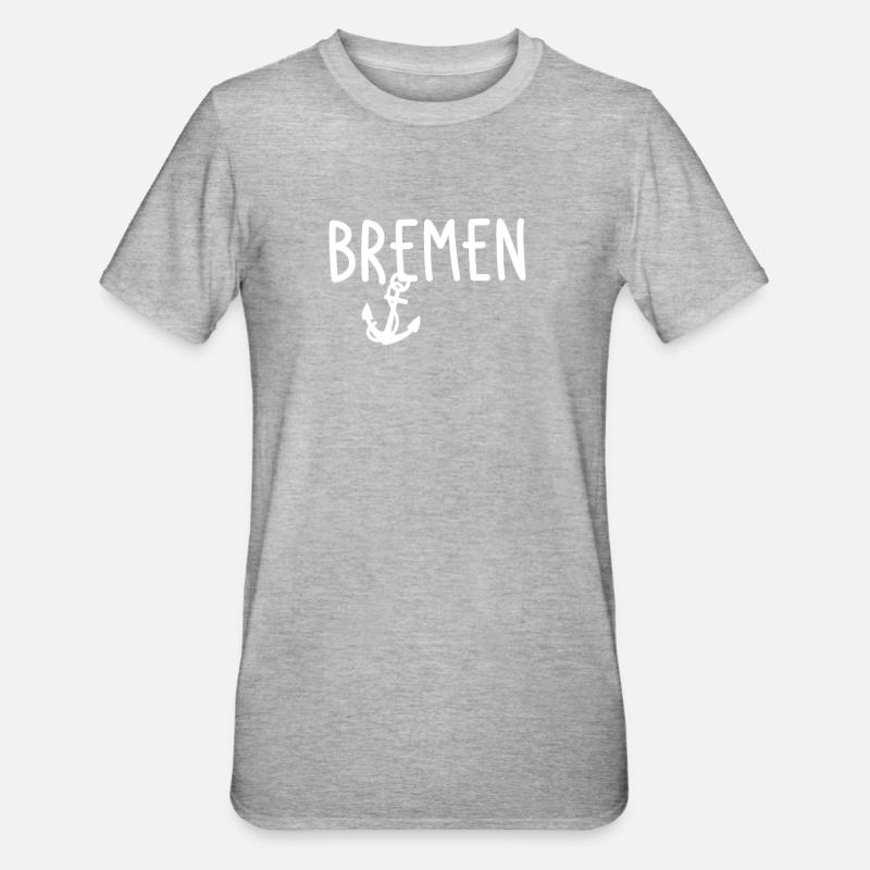 Bremen - T-shirt polycoton Unisexe - gris chiné