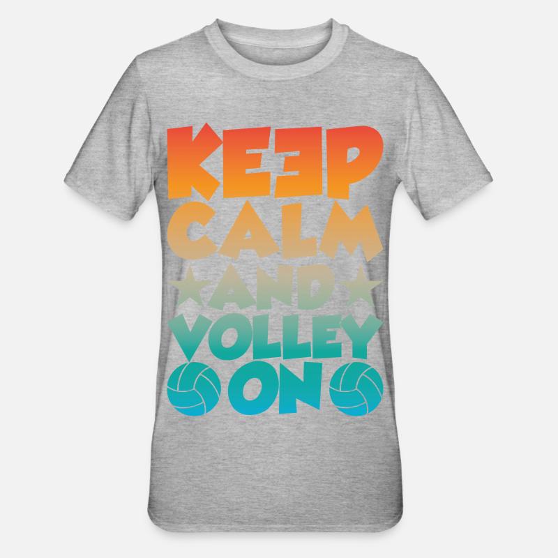 Reste calme et volée - T-shirt polycoton Unisexe - gris chiné