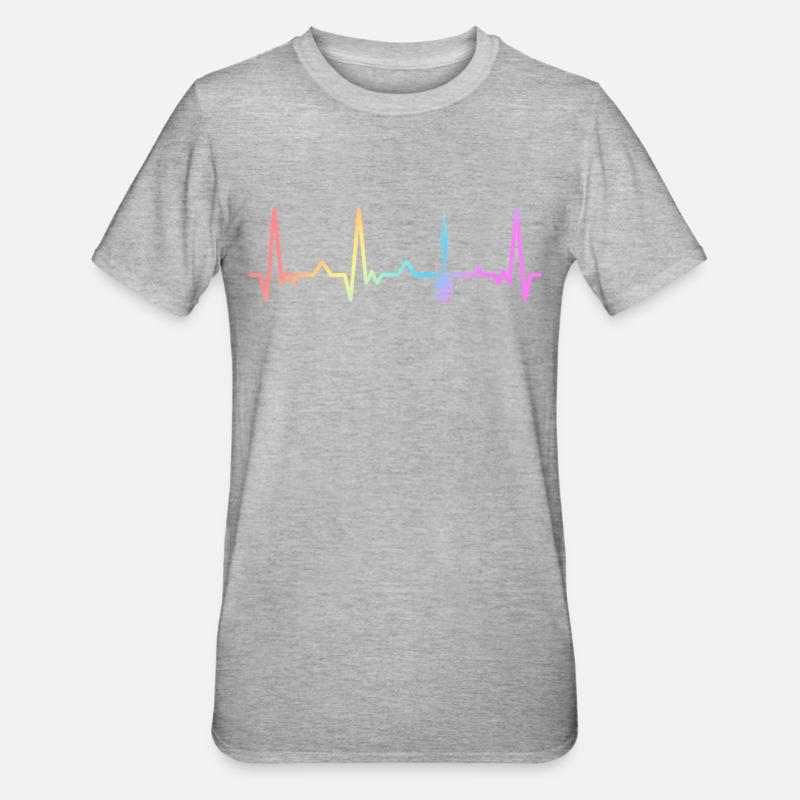 Fléchettes Fléchettes Joueur de fléchettes Fléchettes - T-shirt polycoton Unisexe - gris chiné