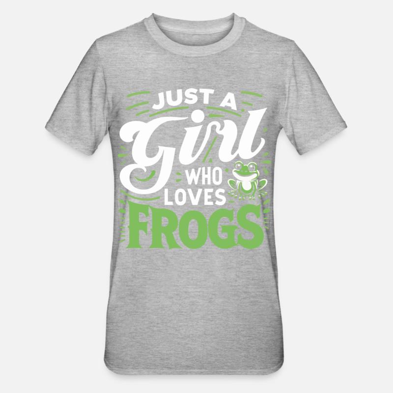 Frog Toad - Unisex Polycotton T-Shirt - heather grey
