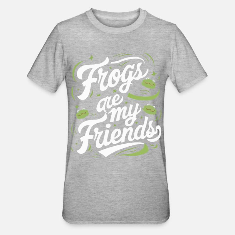 Frog Toad - Unisex Polycotton T-Shirt - heather grey