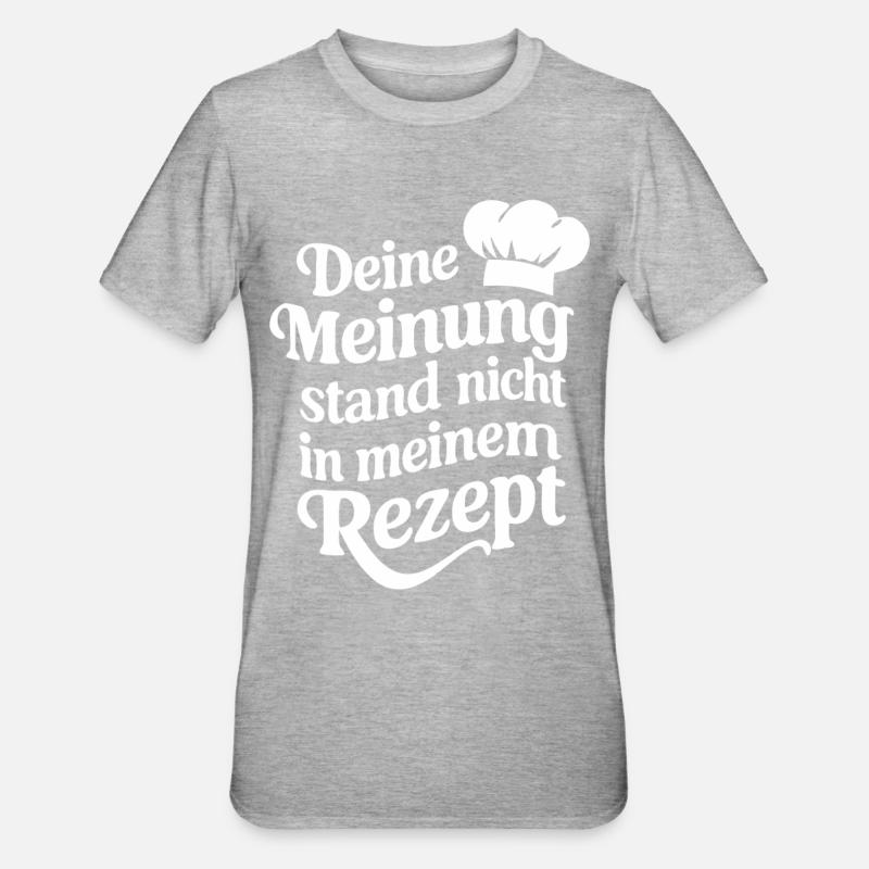 Chef Chef - T-shirt polycoton Unisexe - gris chiné