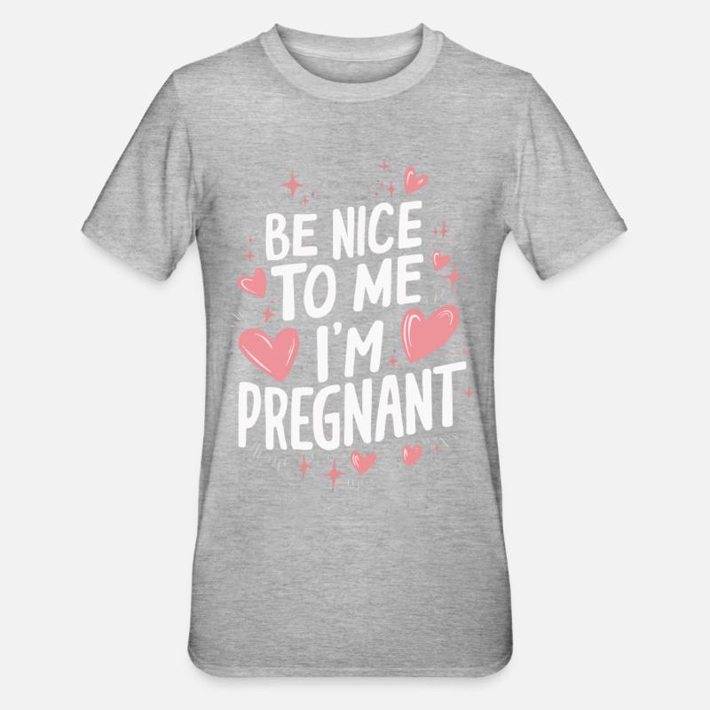 Grossesse Grossesse Accouchement - T-shirt polycoton Unisexe - gris chiné