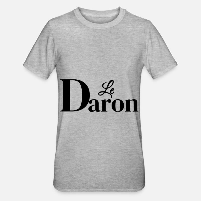 Le Daron, Le Père ! - T-shirt polycoton Unisexe - gris chiné