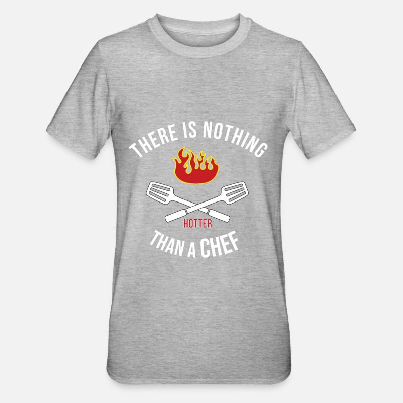 Chef - Chef - Chef - Unisex Polycotton T-Shirt - heather grey