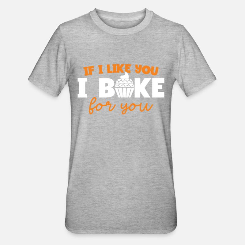 Bäckerei Backen Bäckerin Bäcker - Unisex Polycotton T-Shirt - Grau meliert