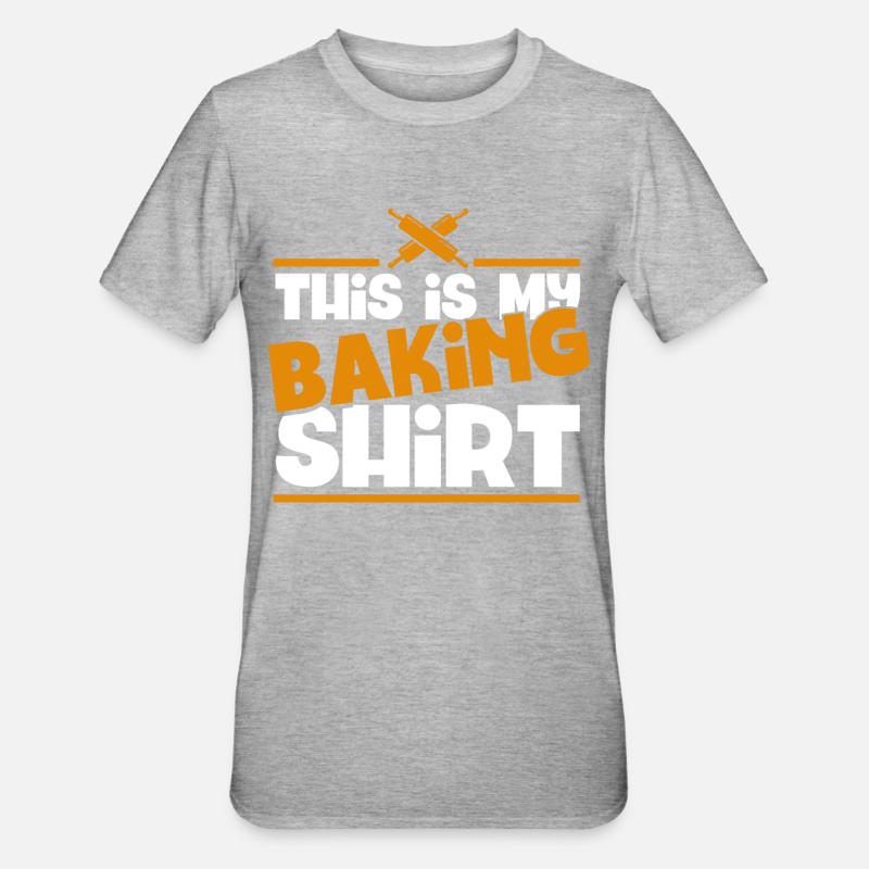 Bakery Baking Baker Baker - Unisex Polycotton T-Shirt - heather grey