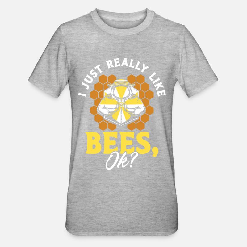 Beekeeping Beekeepers Bees Honey Beekeepers - Unisex Polycotton T-Shirt - heather grey