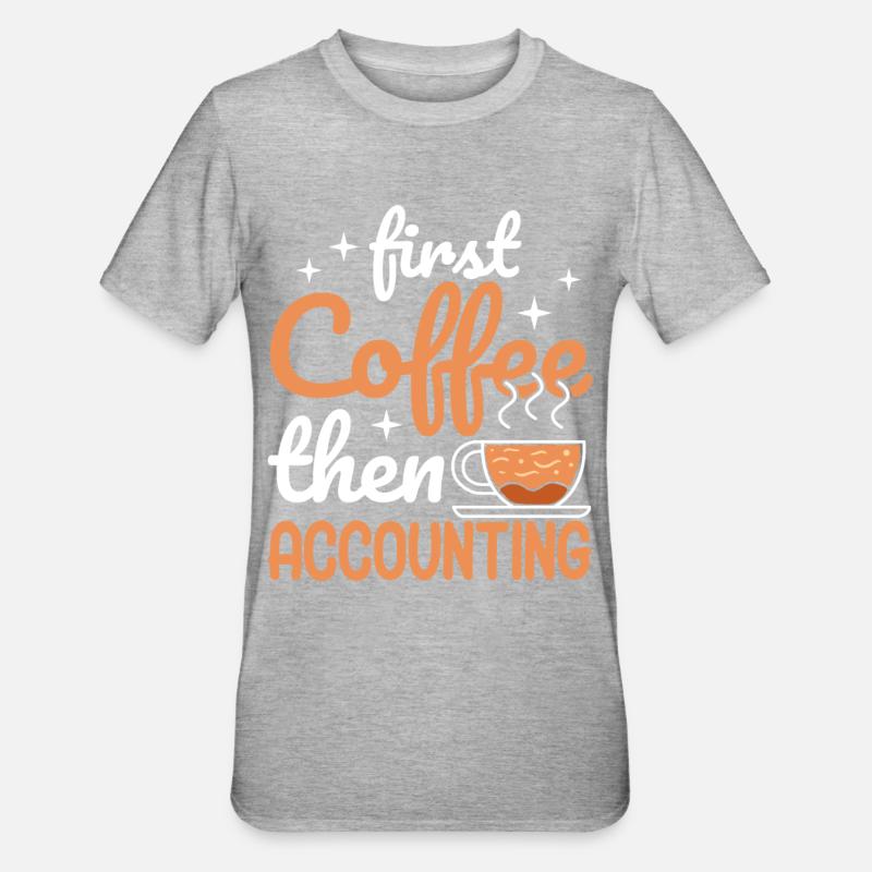 Comptable Donation Comptabilité Impôt CPA - T-shirt polycoton Unisexe - gris chiné