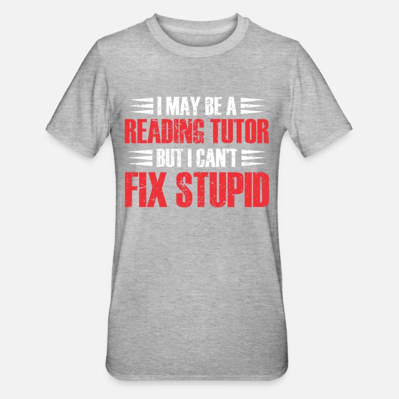 Tutor Gift Tutor - Unisex Polycotton T-Shirt - heather grey