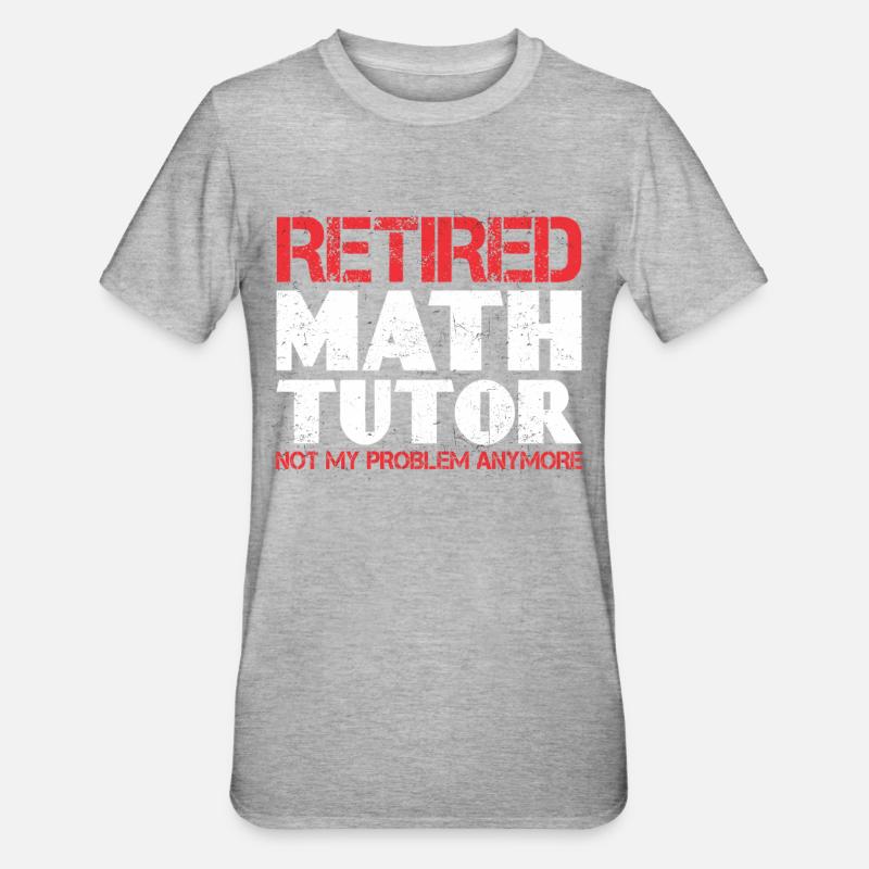 Tutor Geschenk Tutor - Unisex Polycotton T-Shirt - Grau meliert