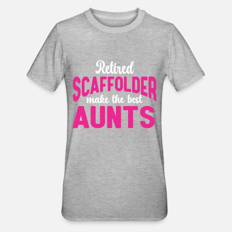 Gerüstbauer Geschenk Handwerker Job Gerüstbauer - Unisex Polycotton T-Shirt - Grau meliert