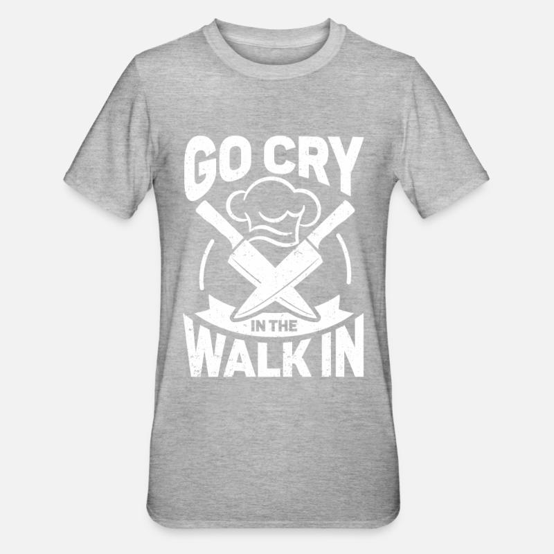 Drôle Chef cadeau dire Chef - T-shirt polycoton Unisexe - gris chiné
