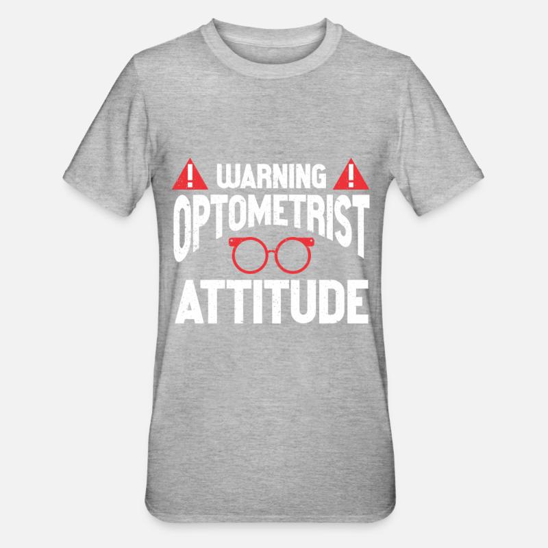 Optometrist Optometrist Optometry - Unisex Polycotton T-Shirt - heather grey