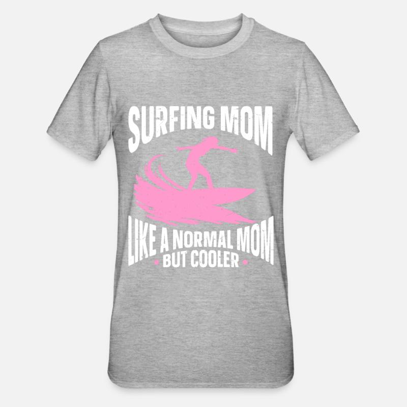 Surfeur Surfeur - T-shirt polycoton Unisexe - gris chiné