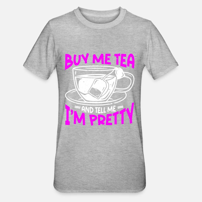 Teetrinker Tee - Unisex Polycotton T-Shirt - Grau meliert
