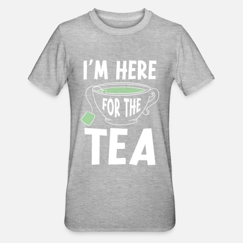Teetrinker Tee - Unisex Polycotton T-Shirt - Grau meliert