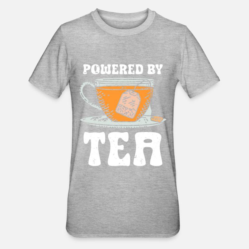 Tea Drinker Tea - Unisex Polycotton T-Shirt - heather grey