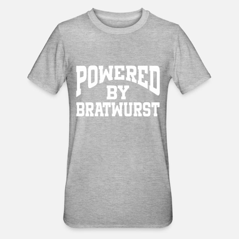 Propulsé par Bratwurst - T-shirt polycoton Unisexe - gris chiné