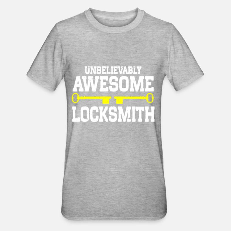 Locksmith Lockpicking Lockpicker - Unisex Polycotton T-Shirt - heather grey