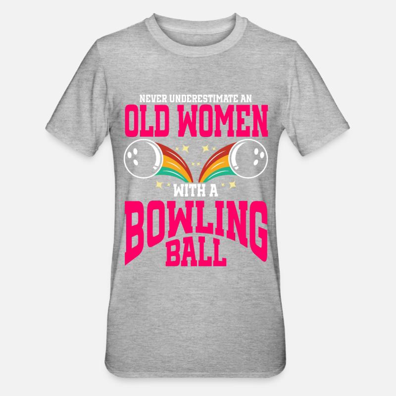 Boule de bowling Bowler - T-shirt polycoton Unisexe - gris chiné