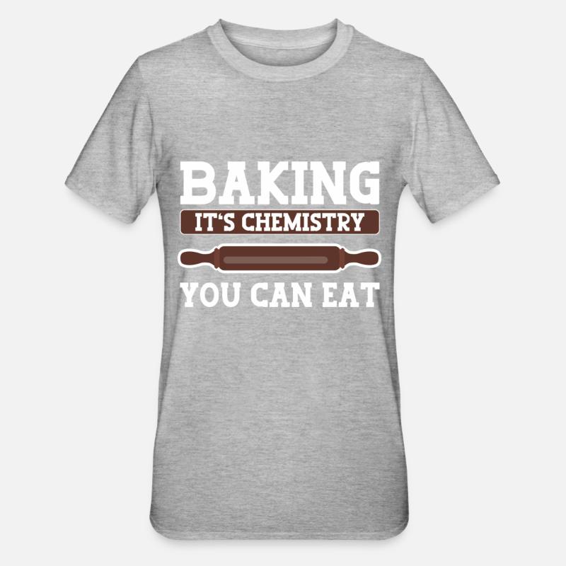 Baking Bakery Baker - Unisex Polycotton T-Shirt - heather grey