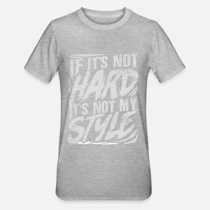 Musique techno hardstyle - T-shirt polycoton Unisexe - gris chiné