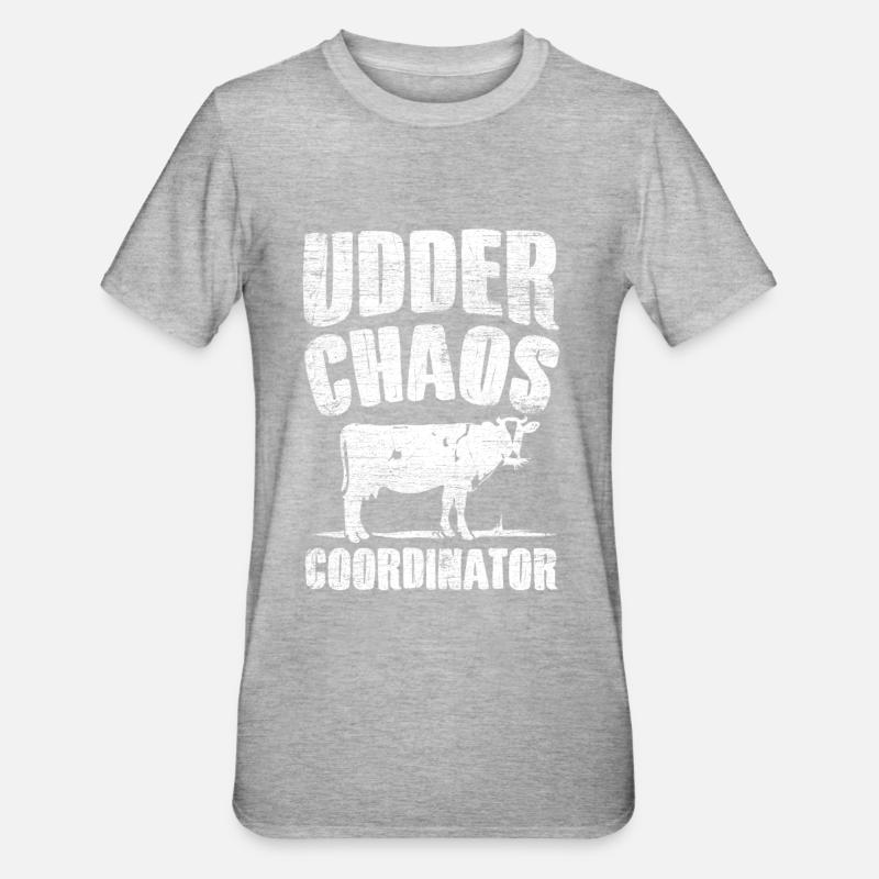 Éleveur de vaches - T-shirt polycoton Unisexe - gris chiné