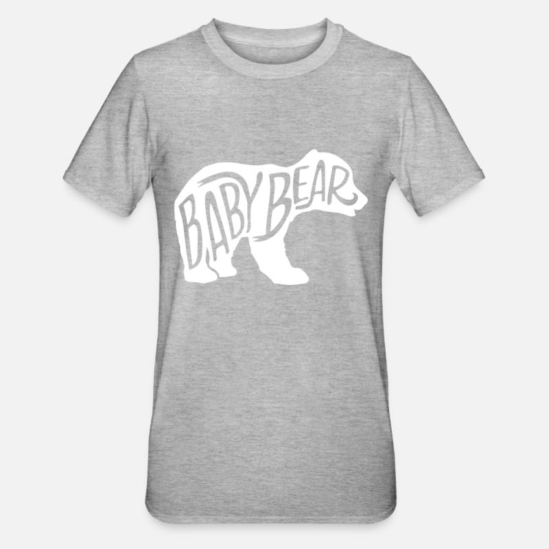 Ourson - T-shirt polycoton Unisexe - gris chiné