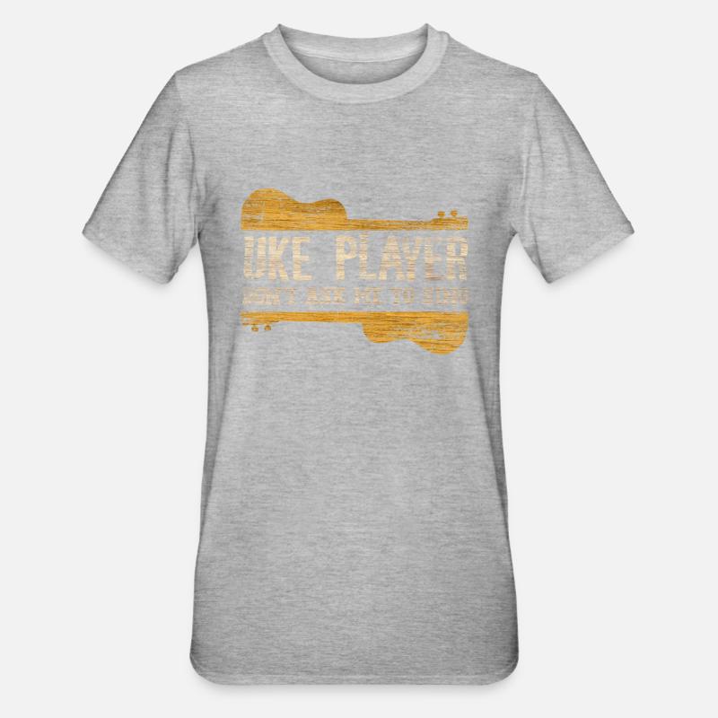 ukulélé - T-shirt polycoton Unisexe - gris chiné