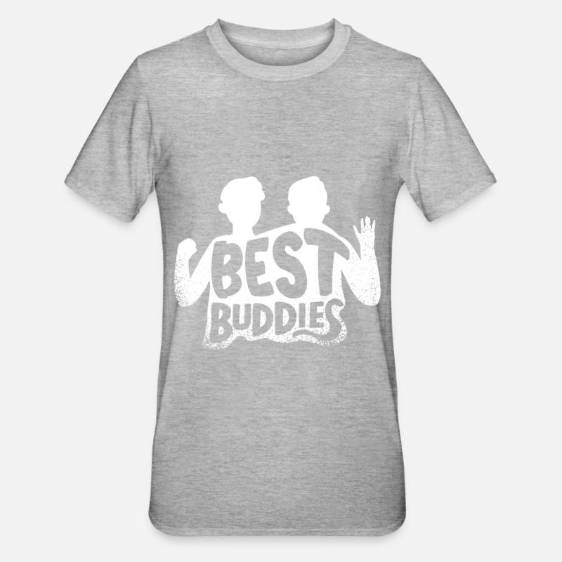Beste Freunde - T-shirt polycoton Unisexe - gris chiné