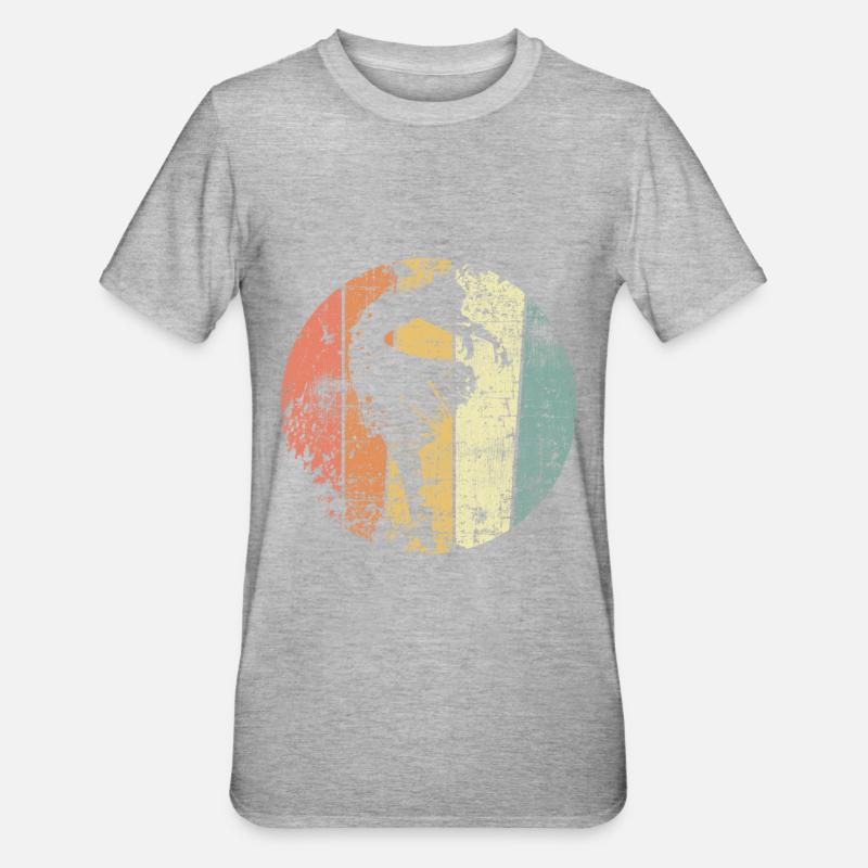 Ballet dancer dancing retro - Unisex Polycotton T-Shirt - heather grey