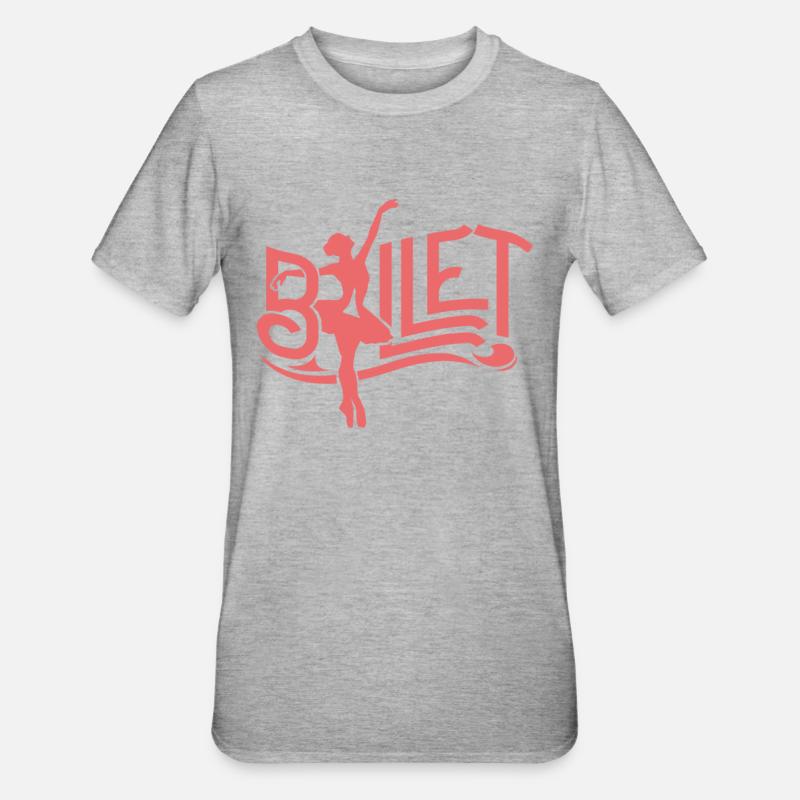Ballet dancer - Unisex Polycotton T-Shirt - heather grey