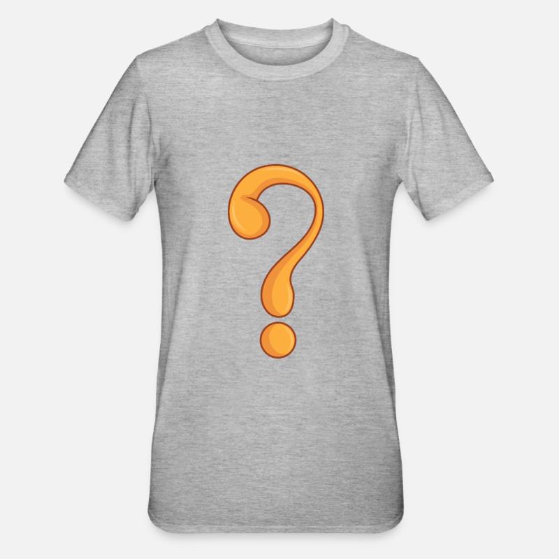 Point d'interrogation - T-shirt polycoton Unisexe - gris chiné