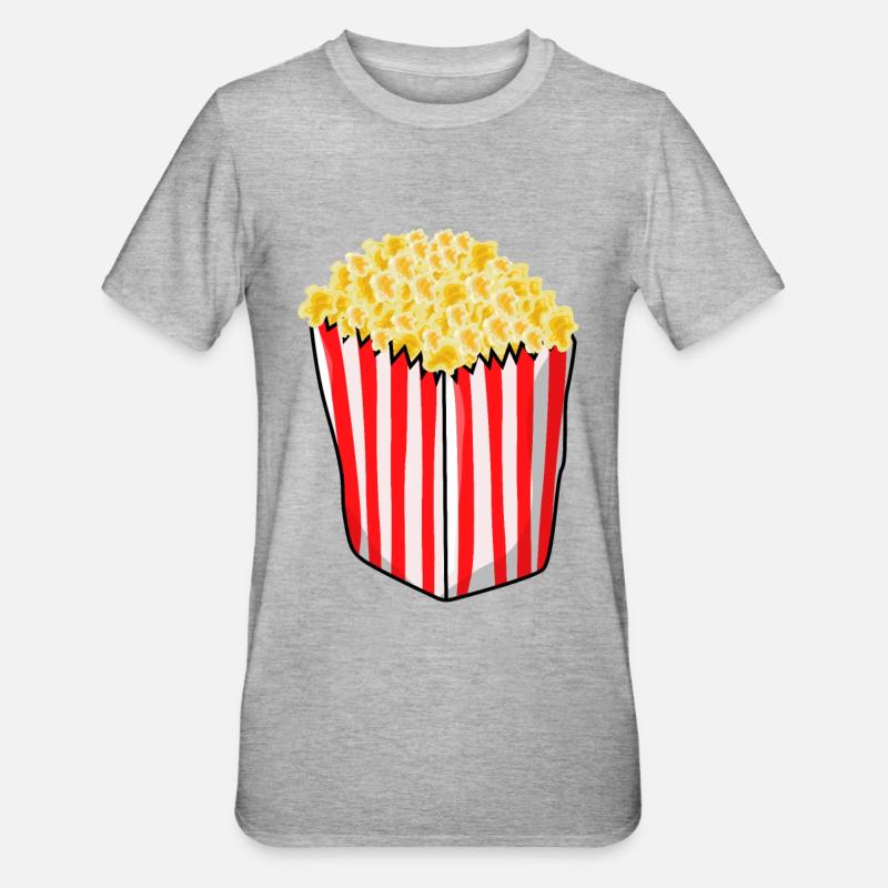 Popcorn - T-shirt polycoton Unisexe - gris chiné