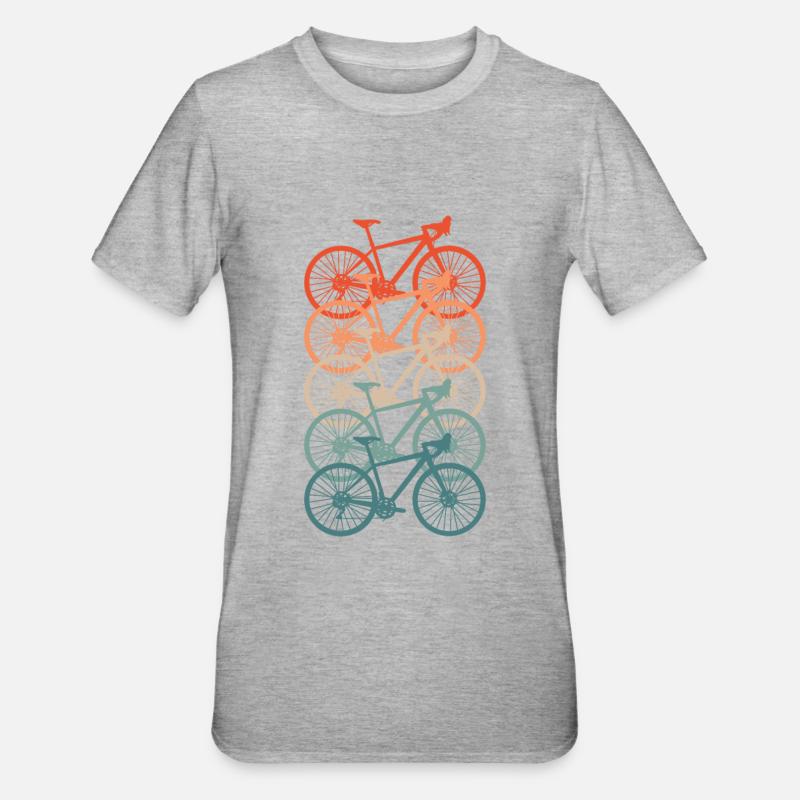 Vélo de course - T-shirt polycoton Unisexe - gris chiné