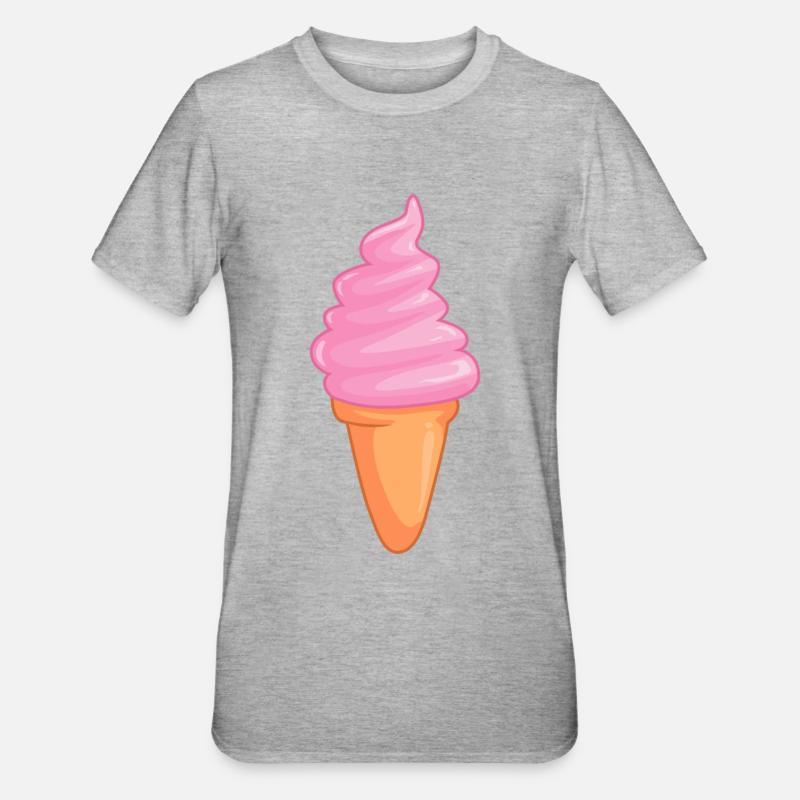 Glace - T-shirt polycoton Unisexe - gris chiné