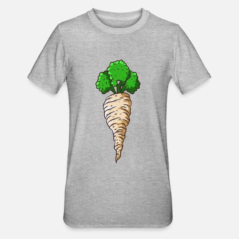Pastinake - Unisex Polycotton T-Shirt - Grau meliert