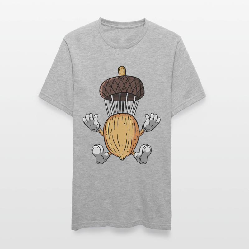 Fallschirm Eichel Eiche Baum Unisex Polycotton T-Shirt