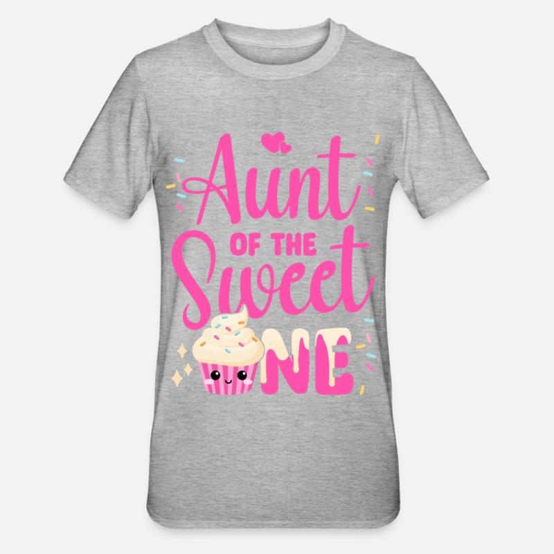 Tante de la douce - T-shirt polycoton Unisexe - gris chiné