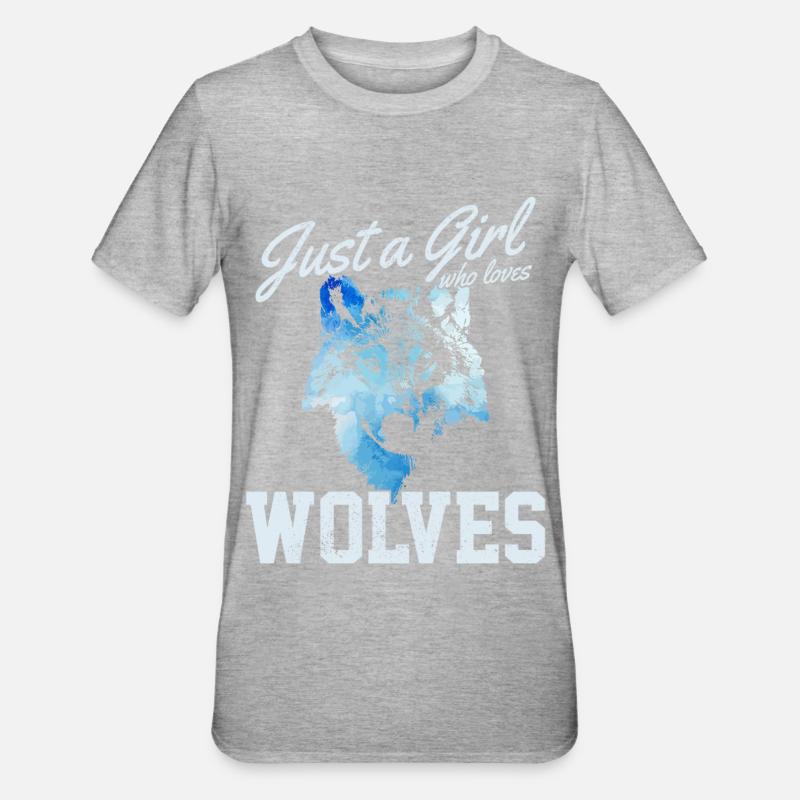Cadeau de loup - T-shirt polycoton Unisexe - gris chiné