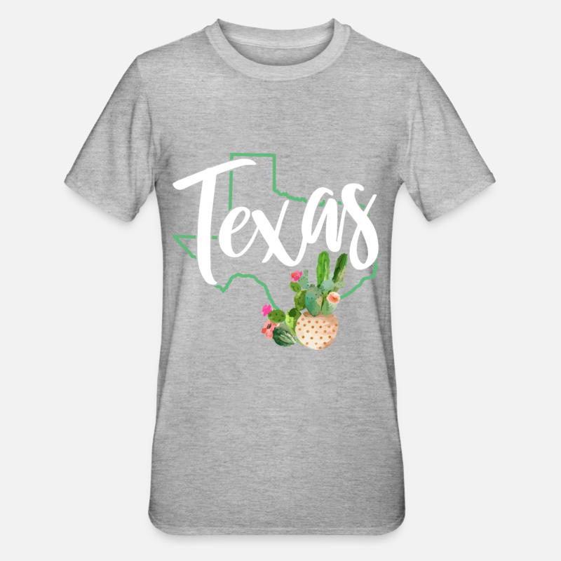 Texas - T-shirt polycoton Unisexe - gris chiné