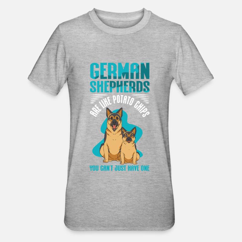 German Shepherds German Shepherd Gift - Unisex Polycotton T-Shirt - heather grey