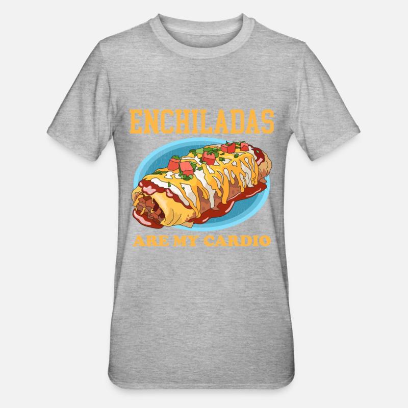 Enchilada mexicaine Enchiladas cadeau - T-shirt polycoton Unisexe - gris chiné