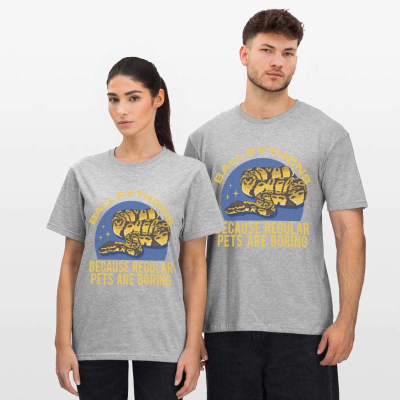 Roi Python Serpents Python Cadeau T-shirt polycoton Unisexe