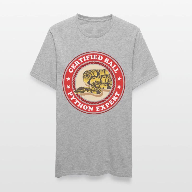 Roi Python Expert Serpent Python Cadeau T-shirt polycoton Unisexe