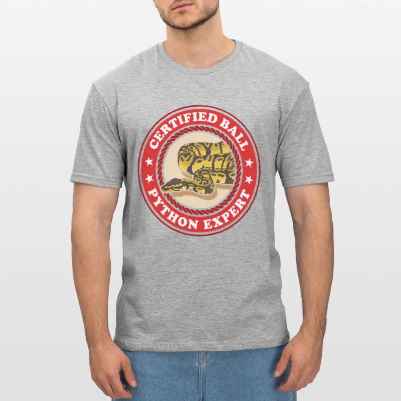 Königspython Experte Schlangen Python Geschenk Unisex Polycotton T-Shirt